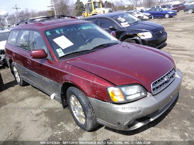 4S3BH895337642626 - 2003 SUBARU LEGACY OUTBACK H6 3.0 SPECIAL MAROON photo 1