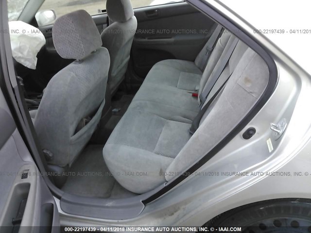 4T1BE32K93U239694 - 2003 TOYOTA CAMRY LE/XLE/SE SILVER photo 8