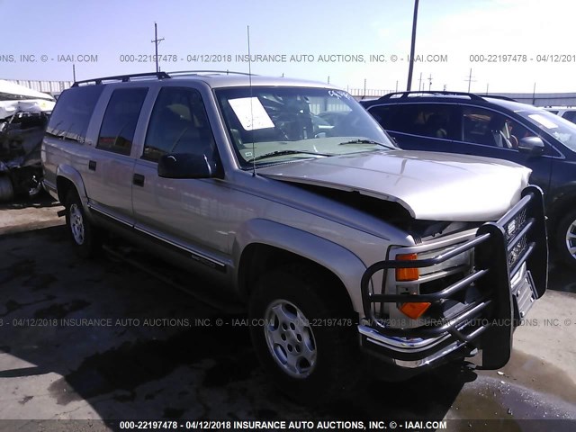 3GKFK16R1XG519908 - 1999 GMC SUBURBAN K1500 TAN photo 1