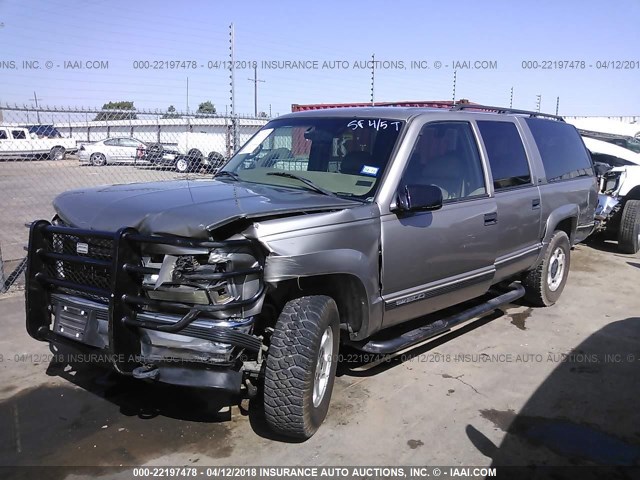 3GKFK16R1XG519908 - 1999 GMC SUBURBAN K1500 TAN photo 2