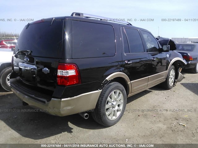 1FMJU1H59DEF14707 - 2013 FORD EXPEDITION XLT/KING RANCH Dark Brown photo 4