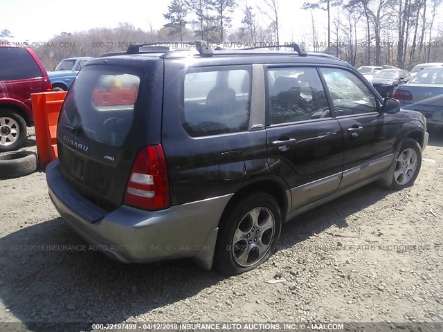 JF1SG65684H735844 - 2004 SUBARU FORESTER 2.5XS 黑色 照片 4