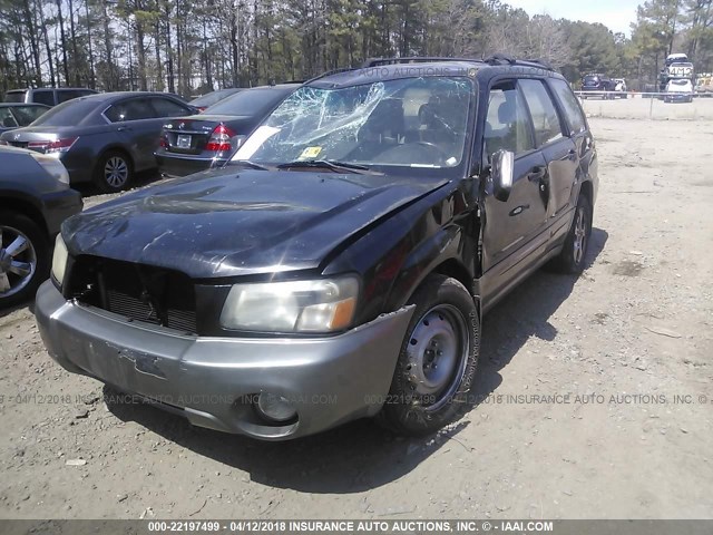 JF1SG65684H735844 - 2004 SUBARU FORESTER 2.5XS BLACK photo 6