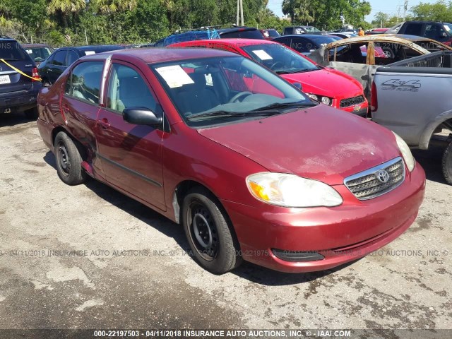 1NXBR32E48Z990420 - 2008 TOYOTA COROLLA CE/LE/S RED photo 1