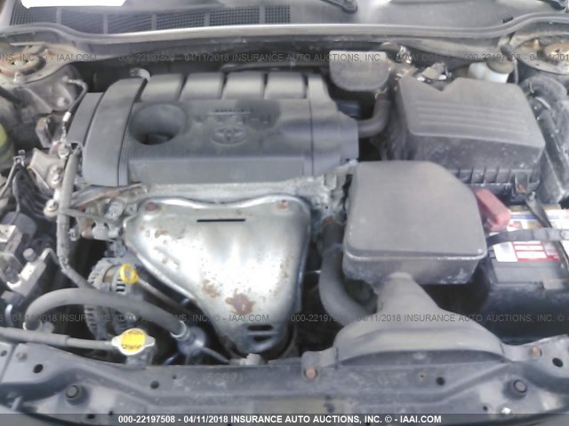 4T4BF3EK0BR121045 - 2011 TOYOTA CAMRY SE/LE/XLE BLACK photo 10