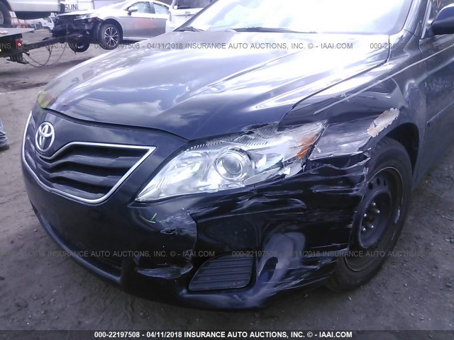 4T4BF3EK0BR121045 - 2011 TOYOTA CAMRY SE/LE/XLE BLACK photo 6