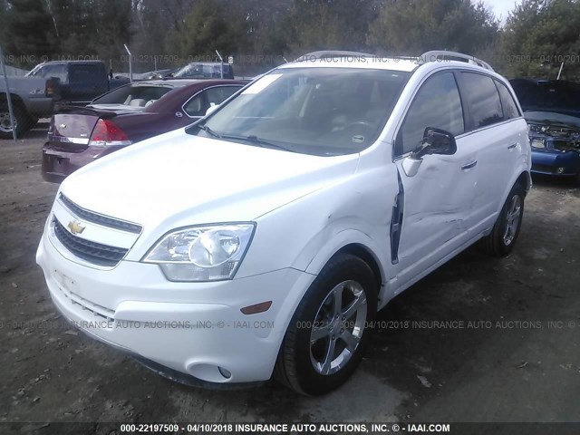 3GNAL3EK7DS611589 - 2013 CHEVROLET CAPTIVA LT WHITE photo 2