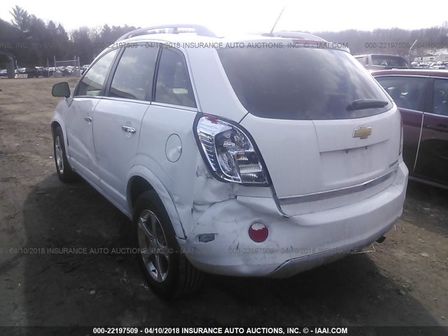 3GNAL3EK7DS611589 - 2013 CHEVROLET CAPTIVA LT WHITE photo 3