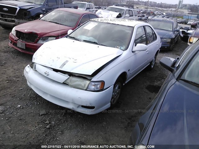 1N4AB41D7XC701589 - 1999 NISSAN SENTRA XE/GXE WHITE photo 2