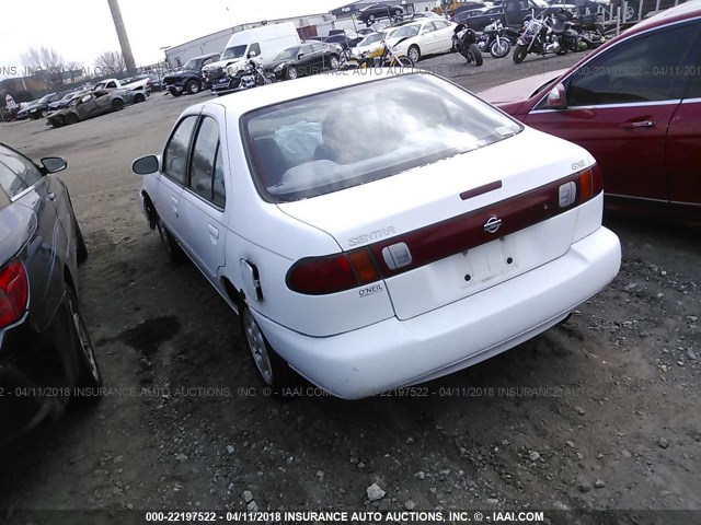 1N4AB41D7XC701589 - 1999 NISSAN SENTRA XE/GXE WHITE photo 3