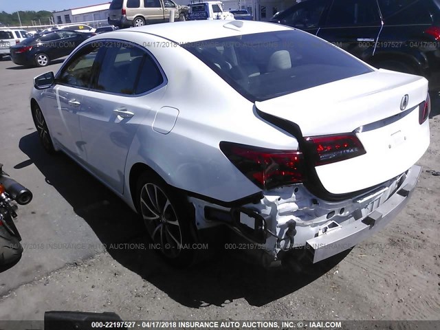 19UUB2F57FA011608 - 2015 ACURA TLX TECH WHITE photo 3