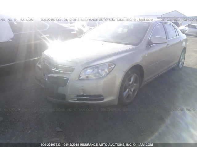 1G1ZH57B48F236141 - 2008 CHEVROLET MALIBU 1LT 金色 照片 2