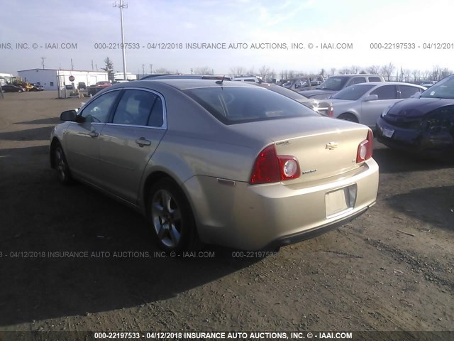 1G1ZH57B48F236141 - 2008 CHEVROLET MALIBU 1LT 金色 照片 3
