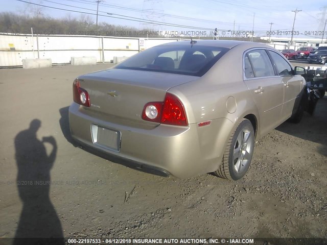 1G1ZH57B48F236141 - 2008 CHEVROLET MALIBU 1LT 金色 照片 4