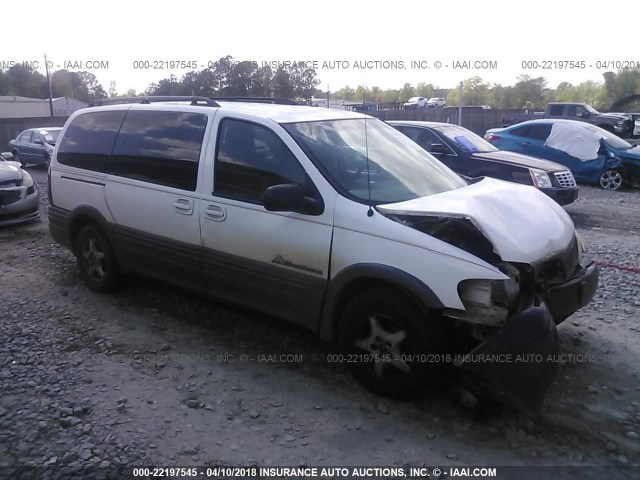 1GMDX03E34D251870 - 2004 PONTIAC MONTANA WHITE photo 1