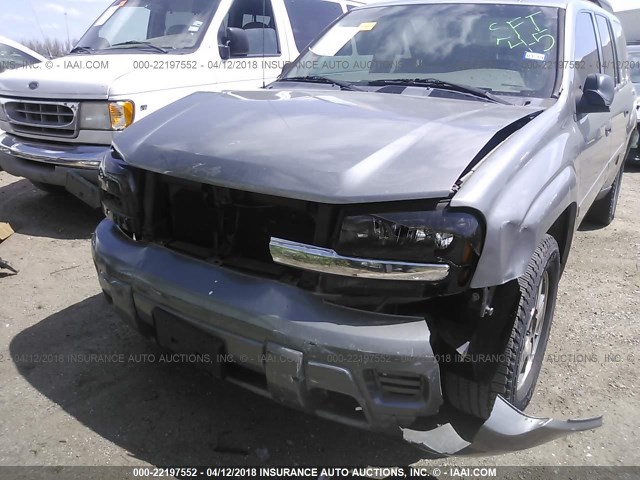 1GNES16S366133945 - 2006 CHEVROLET TRAILBLAZER EXT LS/EXT LT GRAY photo 6