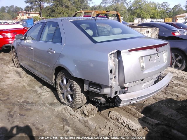1G6DW677160134145 - 2006 CADILLAC STS SILVER photo 3