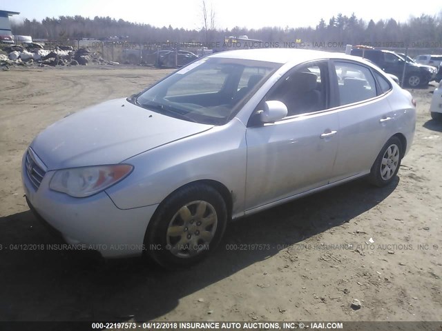 KMHDU46D78U563067 - 2008 HYUNDAI ELANTRA GLS/SE/LIMITED SILVER photo 2