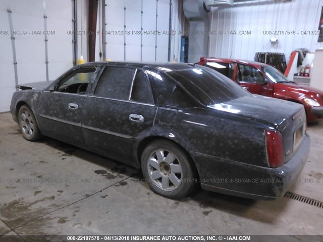 1G6KF57975U240528 - 2005 CADILLAC DEVILLE DTS BLACK photo 3