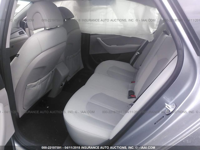 5NPE24AAXFH157206 - 2015 HYUNDAI SONATA ECO SILVER photo 8