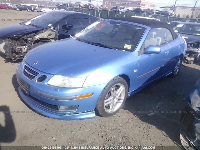 YS3FH76U766105543 - 2006 SAAB 9-3 AERO BLUE photo 2