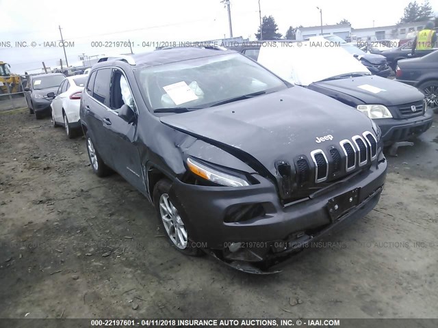 1C4PJLCS5GW230456 - 2016 JEEP CHEROKEE LATITUDE GRAY photo 1