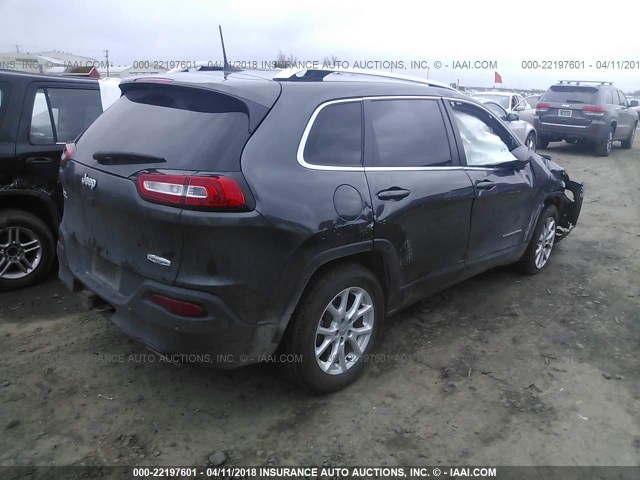 1C4PJLCS5GW230456 - 2016 JEEP CHEROKEE LATITUDE GRAY photo 4