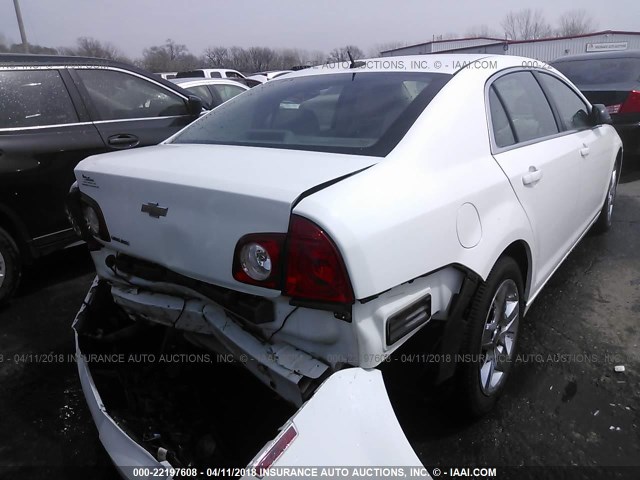 1G1ZB5EB1A4151134 - 2010 CHEVROLET MALIBU LS 白色 照片 4