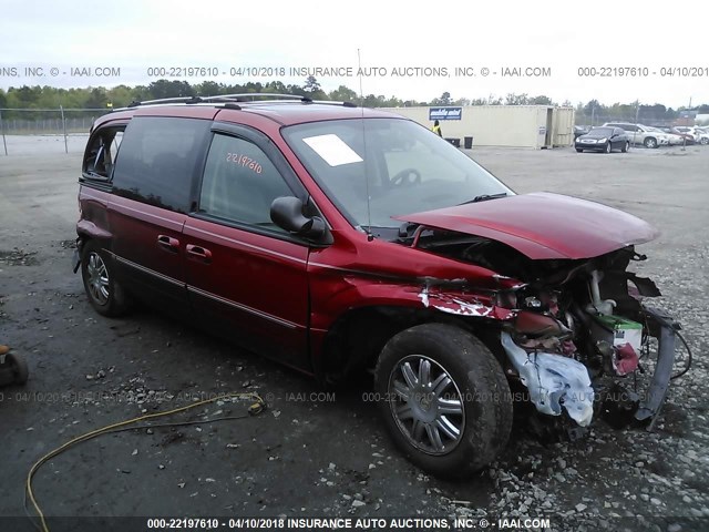 2C4GP64L55R227926 - 2005 CHRYSLER TOWN & COUNTRY LIMITED MAROON photo 1