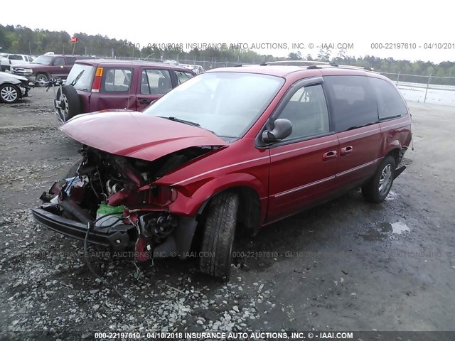 2C4GP64L55R227926 - 2005 CHRYSLER TOWN & COUNTRY LIMITED MAROON photo 2