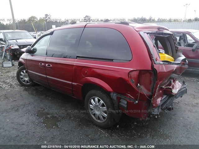 2C4GP64L55R227926 - 2005 CHRYSLER TOWN & COUNTRY LIMITED MAROON photo 3