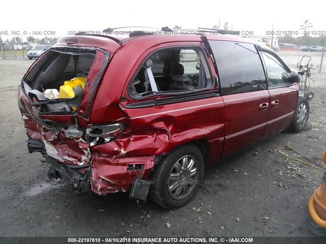 2C4GP64L55R227926 - 2005 CHRYSLER TOWN & COUNTRY LIMITED MAROON photo 4