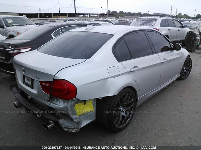 WBAPM5C57BE576047 - 2011 BMW 335 I SILVER photo 4