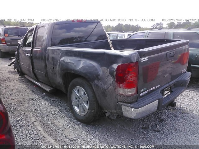 1GTR1VE08BZ130729 - 2011 GMC SIERRA C1500 SLE GRAY photo 3