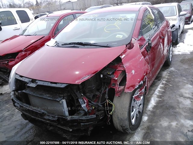 KNADM4A39D6293161 - 2013 KIA RIO LX RED photo 6