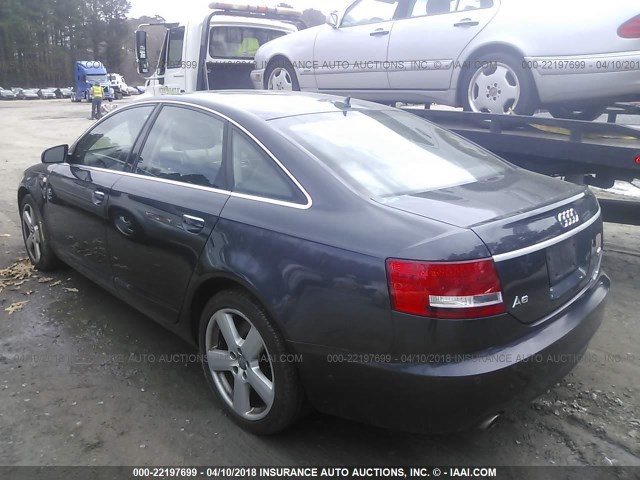 WAUDV74F48N026218 - 2008 AUDI A6 4.2 QUATTRO GRAY photo 3