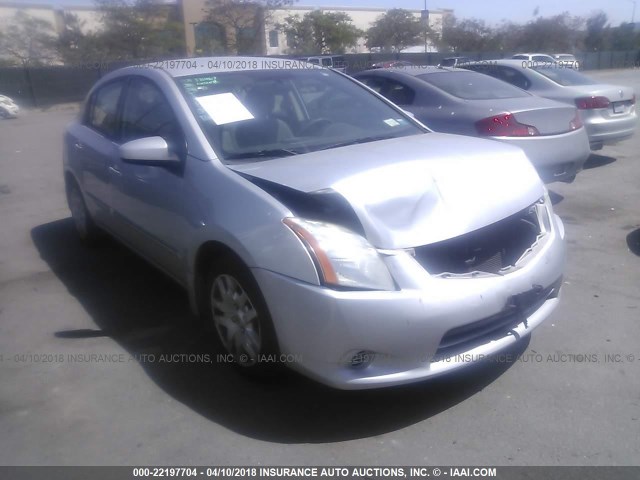 3N1AB6AP2AL655619 - 2010 NISSAN SENTRA 2.0/2.0S/SR/2.0SL SILVER photo 1