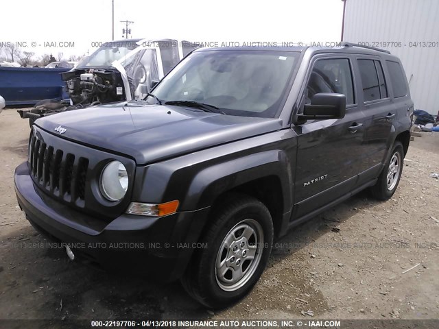 1C4NJPBB2GD502523 - 2016 JEEP PATRIOT SPORT GRAY photo 2