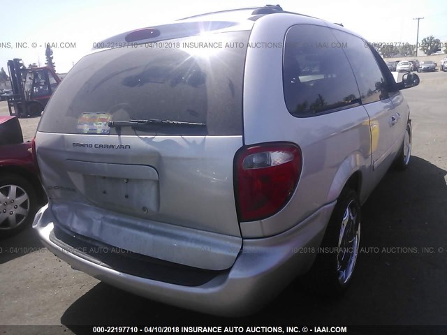 2D8GP44L37R194479 - 2007 DODGE GRAND CARAVAN SXT SILVER photo 4