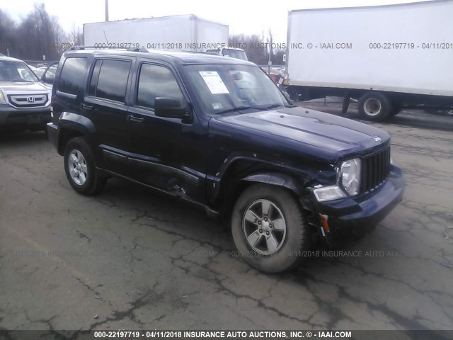 1J4PN2GK6BW523021 - 2011 JEEP LIBERTY SPORT BLUE photo 1