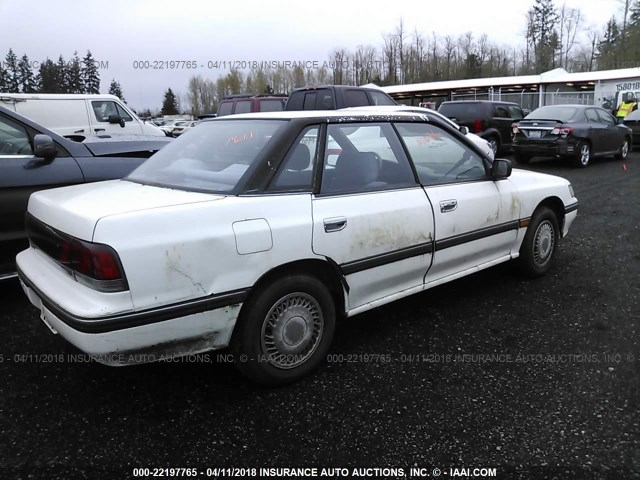 4S3BC6324N9613709 - 1992 SUBARU LEGACY L WHITE photo 4