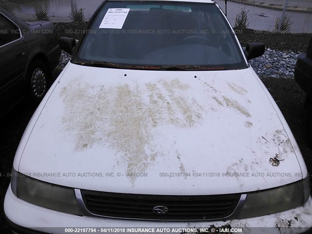 4S3BJ6334R6951021 - 1994 SUBARU LEGACY L/L ALPINE WHITE photo 6