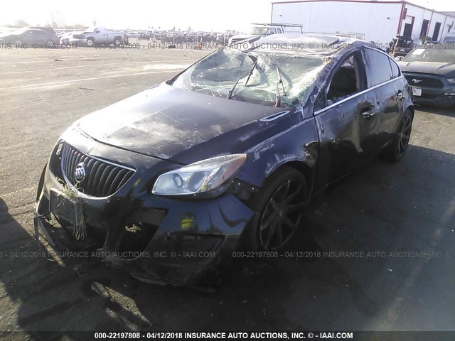 2G4GV5GV4C9129332 - 2012 BUICK REGAL GS GRAY photo 2