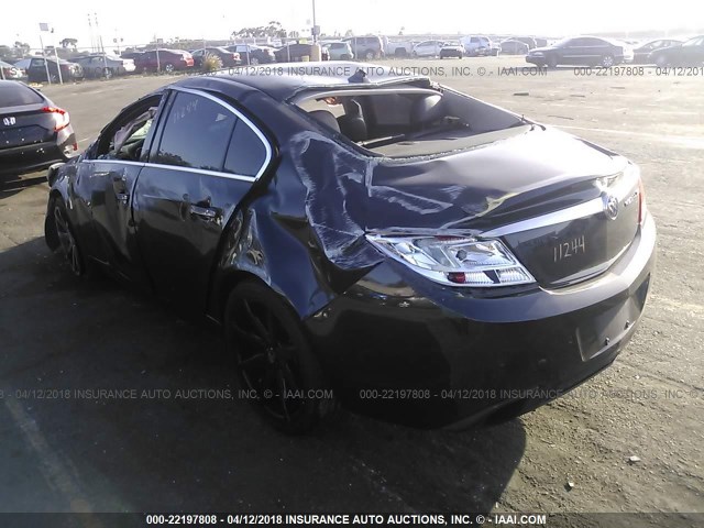 2G4GV5GV4C9129332 - 2012 BUICK REGAL GS GRAY photo 3