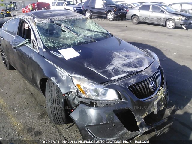2G4GV5GV4C9129332 - 2012 BUICK REGAL GS GRAY photo 6