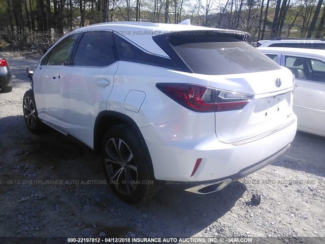 2T2ZZMCA4HC074589 - 2017 LEXUS RX 350/BASE/F SPORT WHITE photo 3