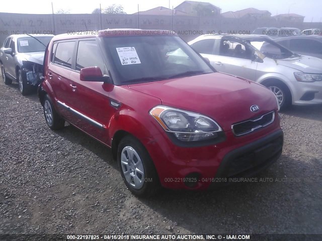 KNDJT2A55D7623936 - 2013 KIA SOUL RED photo 1