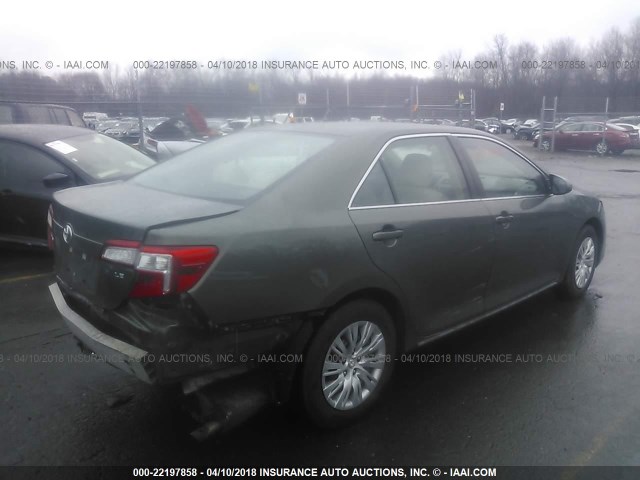 4T4BF1FK6CR217766 - 2012 TOYOTA CAMRY SE/LE/XLE ნაცრისფერი ფოტო 4