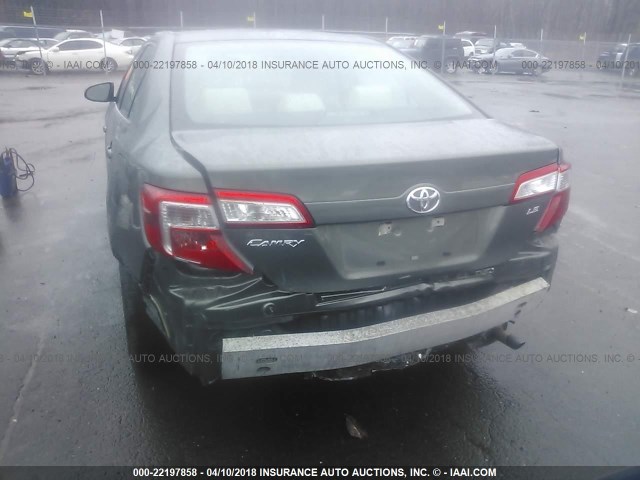 4T4BF1FK6CR217766 - 2012 TOYOTA CAMRY SE/LE/XLE ნაცრისფერი ფოტო 6