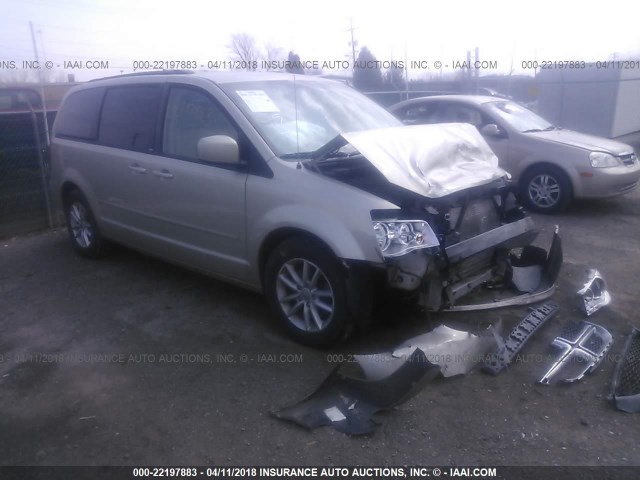 2C4RDGCG6DR641176 - 2013 DODGE GRAND CARAVAN SXT GOLD photo 1